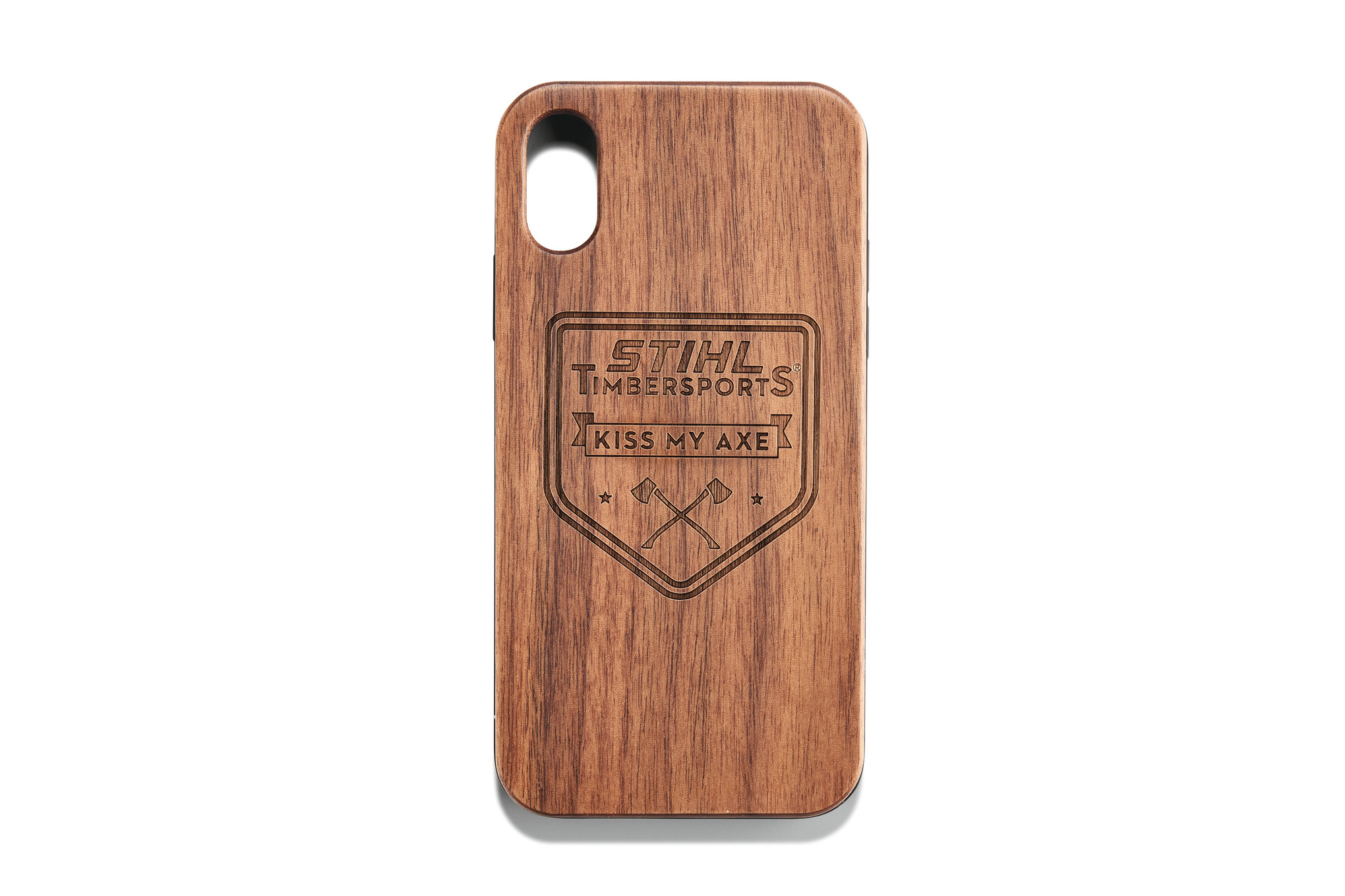 Drewniane etui AXE na telefon: iPhone X/XS